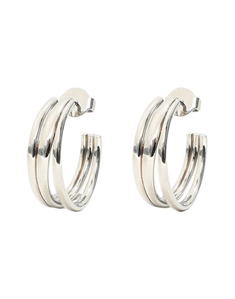 calvin klein earrings silver.